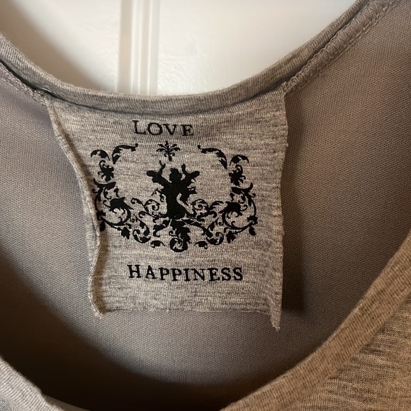 Love Happiness Tank with gold sequins - Picture 4 of 8